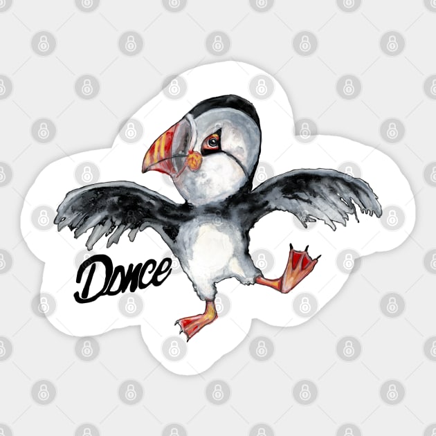 Puffin Dance Sticker by msmart